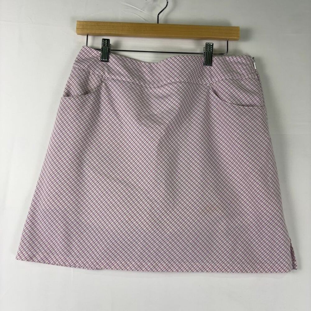 adidas Pink Plaid Golf Skort